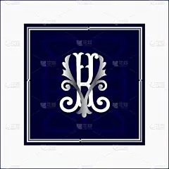 豪华标志集书法Monogram设计