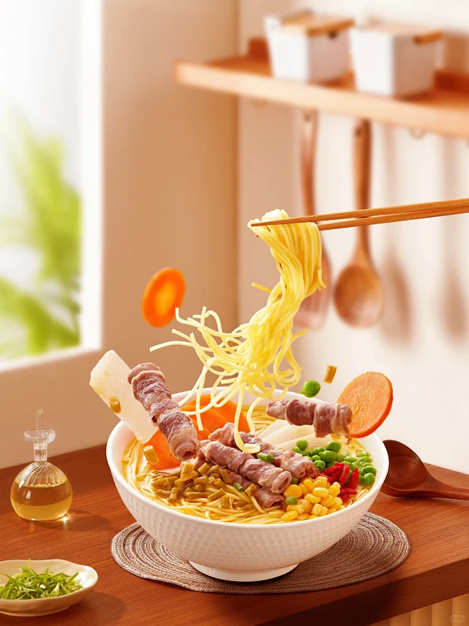 美食摄影｜今麦郎拉面范｜超Q弹力拉面拍摄