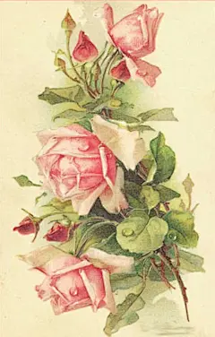 水彩手绘 花碎花 田园墙纸 背景素材平铺 iPhone壁纸 玫瑰  复古