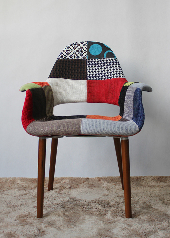 Eames简约时尚拼布沙发椅子