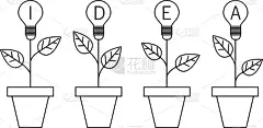 锅,植物,想法,电灯泡,创造力,自然,有机食品,商务,清新,生长