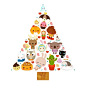 Merry Christmas to all of you! by ^w^ *o* `-´ u_u, via Flickr #采集大赛# #小清新插画#