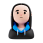 创意卡通3D立体人物头像发型插画肖像模型C4D风免抠psd设计素材