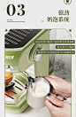 Petrus柏翠复古咖啡机家用小型半自动意式萃取浓缩商用蒸汽打奶泡-tmall.com天猫