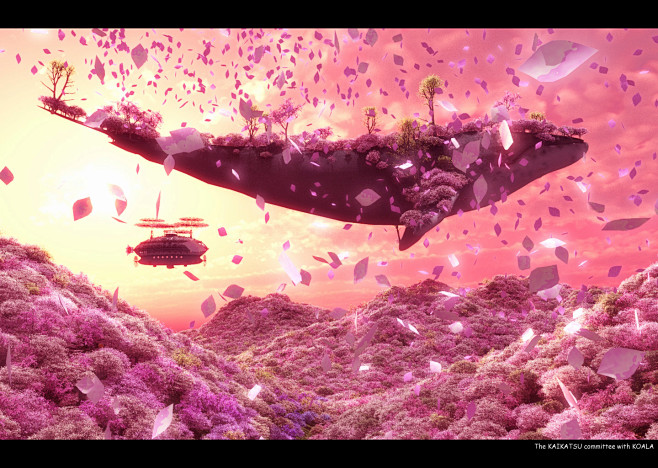 樱花紫鲸详细飞鲸 - 壁纸（#39119...
