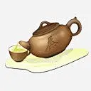 手绘茶具高清素材 卡通茶具 手绘茶具 茶壶 茶杯 茶水 元素 免抠png 设计图片 免费下载 页面网页 平面电商 创意素材