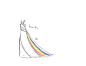 Rainbow Wedding Gown by cat4lyst