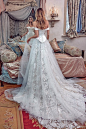 galia lahav bridal spring 2017 off shoulder sheath wedding dress (alexandra) bv peplum ball gown overskirt: 