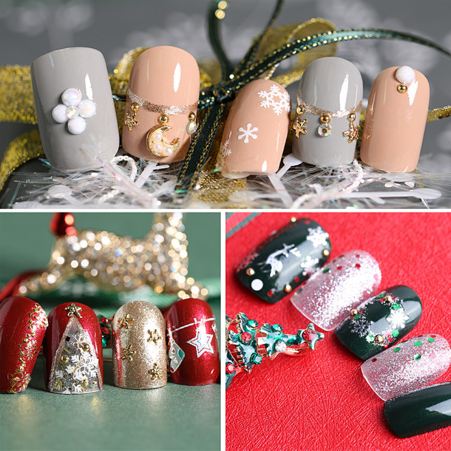 Christmas#圣诞礼盒#红色#指甲...