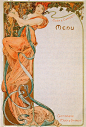 Реклама шампанского Moet & Chandon-Menu 4-1899