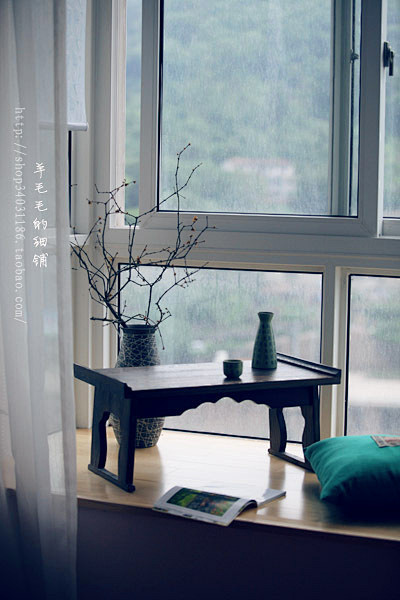原木实木家具设计 泡桐木坑桌折叠桌茶桌电...
