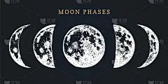 月亮,图像,举起手,黑色背景,分离着色,夜晚,脚踏车,天文学,太空,绘制