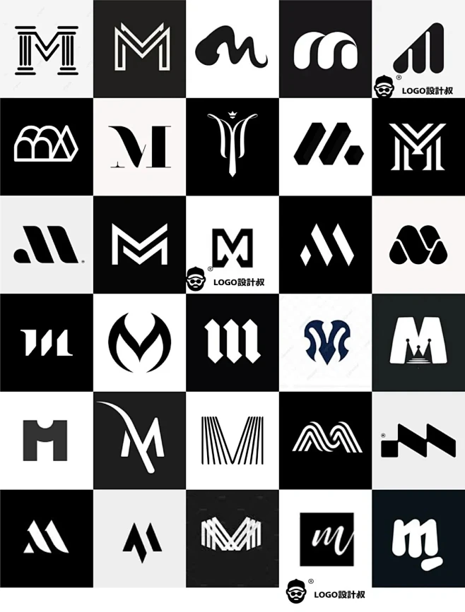 灵感采集 ️300个字母M元素图形logo设计分享_8_设计叔logo设计_来自小红书网页版-花瓣网