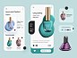 Cosmetics Mobile Application-UX/UI Design illustration beauty salon beautyapp topdesigner prototyping webdesign polish nailpaint cosmetics branding uxui hira mobile ui dubai designer minimal creative adobe xd mobile app design 2020 clean