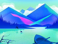 廖小萌的_采集到插画-风景/建筑