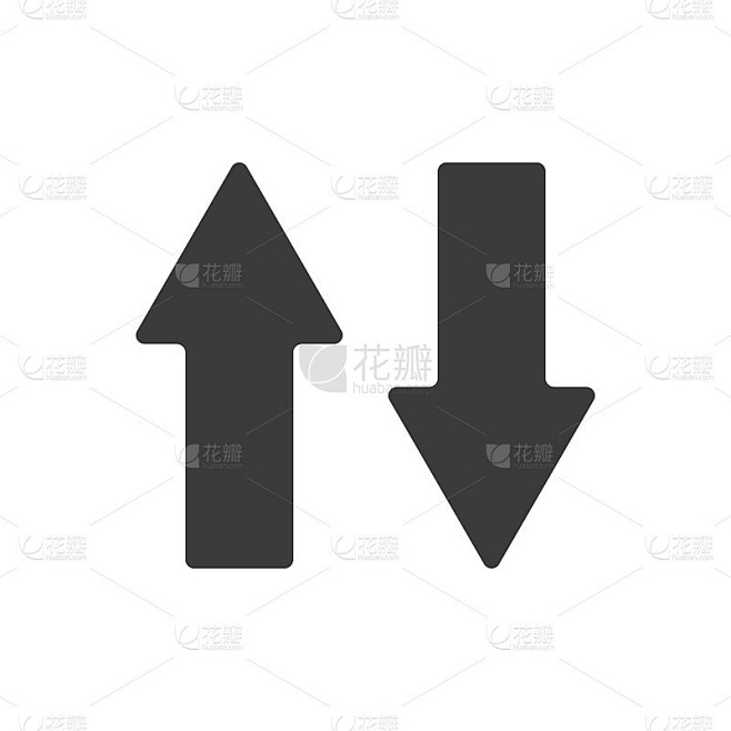 上下箭头矢量图标