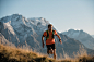 trailrunning trail running mountain peak summit Sun