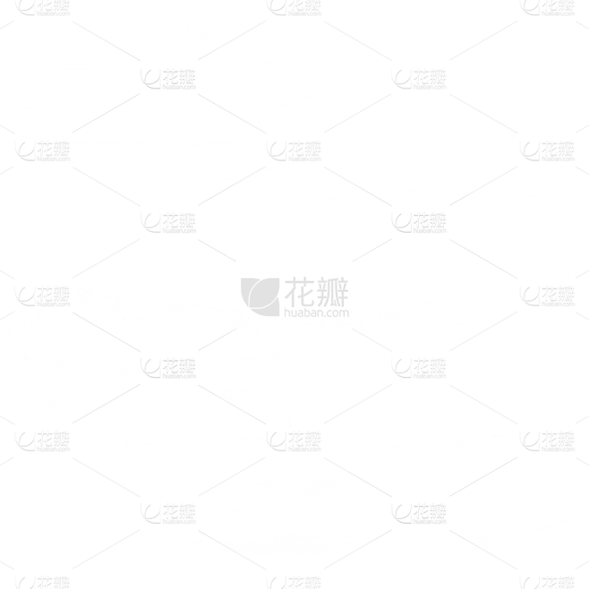 手绘卡通白色云朵元素2