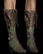 elf boot, ue4, yuri alexander : texture and shader work on the elf boot in UE4. The presentation shots are using 512 maps, unless otherwise stated.