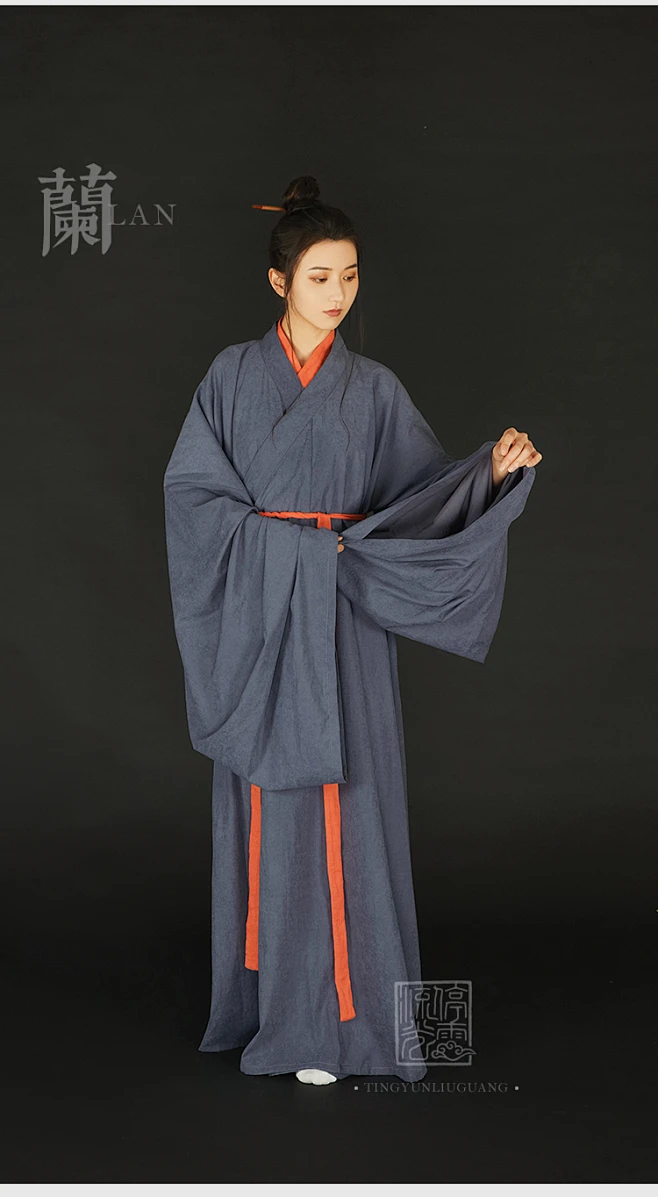 梅兰竹菊-停云流光汉服男女CP款中性魏晋风骨直裾套装秋冬非古装-淘宝网-花瓣网