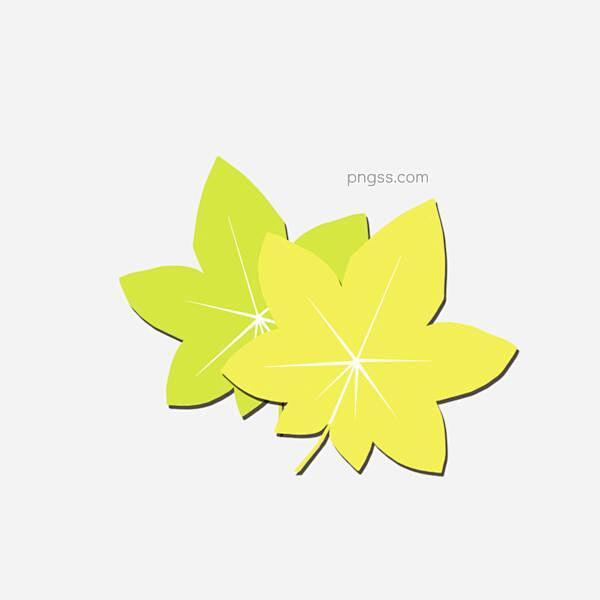 手绘简笔枫叶绿植图标图片大小2000x2...