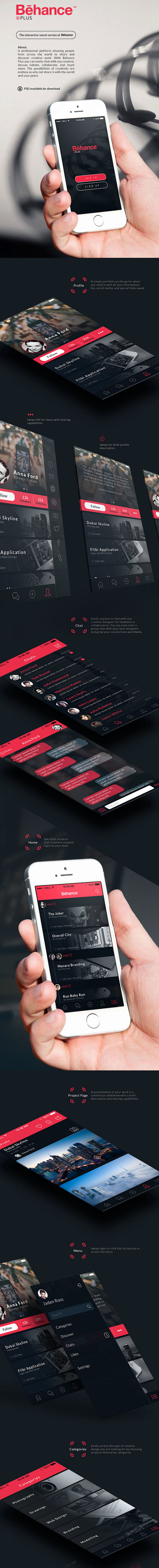 Behance Plus iPhone ...