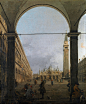 Canaletto - Venice - Piazza San Marco, Part 1 National Gallery UK