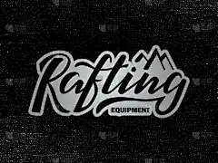 rafting equipment lettering