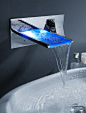 Color-changing Waterfall Faucet http://stuffyoushouldhav...