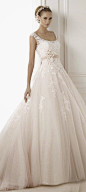 Equal parts girly and fabulous ~ Pronovias 2015 Bridal Collection | bellethemagazine.com