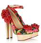 CHARLOTTE OLYMPIA Flora  花朵 高跟凉鞋 原创 设计 新款 2013 正品 代购  英国