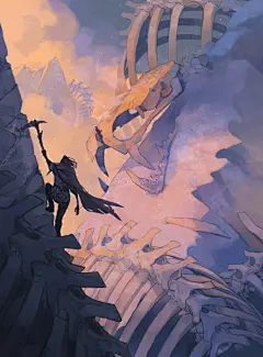 插画师verface的一组奇幻题材插画，神秘且奇幻的配色，每一幅画的造型和人物场景的情情和氛围，让人好奇其中发生的故事。#画里的故事# ​​​​