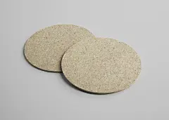 灰色圆形杯垫样机