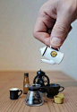 Miniature Coffee Items in 1/12 scale #miniaturekitchen Miniature Coffee Items in 1/12 scale