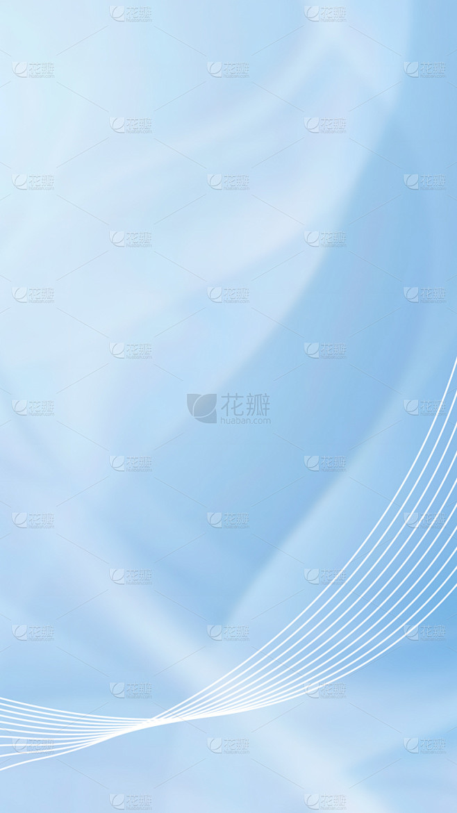 通用蓝色白色线条简约背景素材