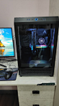 【Thermaltake（Tt）CA-1X1-00M1WN-00】Thermaltake（Tt）The Tower 500 黑色 国际版 机箱水冷电脑主机（三面玻璃/全景视觉/海景房/手办展示窗）【行情 报价 价格 评测】-京东