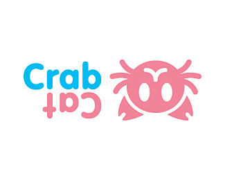 海鲜餐馆主题螃蟹logo造型标志设计欣赏...