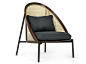 Wooden armchair LOÏE by Wiener GTV Design