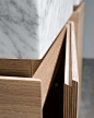 Beautiful hand hold detail to flush finish kitchen doors. www.methodstudio.london