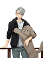 Victor Nikiforov and Makkachin by Miss0lesya