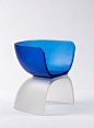 Marc Newson, "Chair," 2017, cast glass, 29 ⅛ × 27 ¼ × 21 ⅝ inches (74 × 69 × 55 cm) © Marc Newson