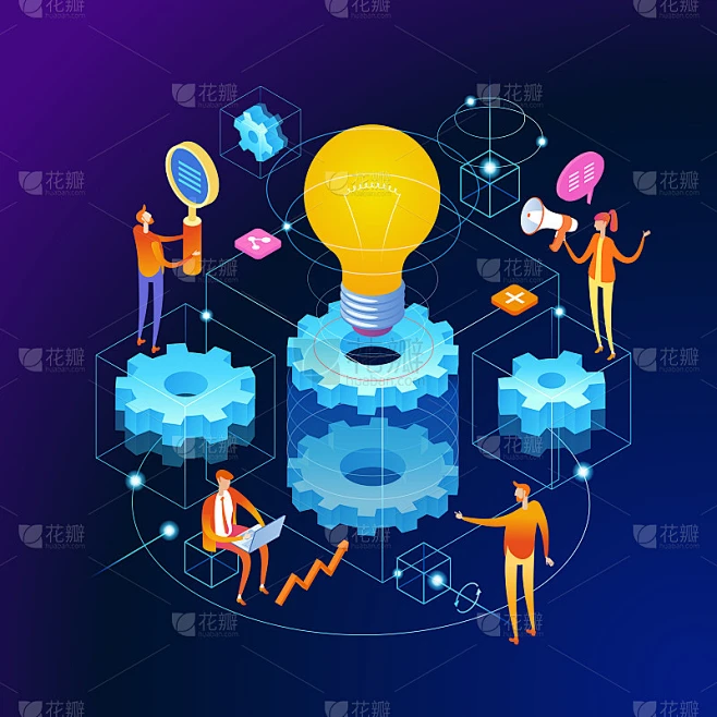 Banner innovation concept素材-花瓣网