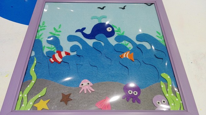 不织布手工diy,《海底世界》