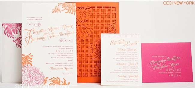 Orange & Pink Weddin...