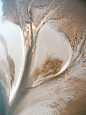 abstract Aerial coastline ebb germany North Sea sand tidal tidal flat Wadden Sea