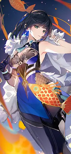 原神：夜兰
采集@别致的七