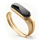Mira Fitness Tracker and Bracelet Brushed Gold Side View