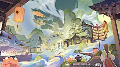 元宵夜游_插画-绘王社区