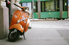 安然若橘_orange采集到我爱Vespa