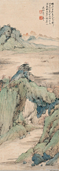 汪采白《山水画作微展》汪采白（１８８７～１９４０）， 采白出生于徽州的名门望族，五岁，拜黄宾虹为师，习四书五经并丹青之法。二十一岁入两江师范学堂国画手工科，从叔父汪律本挚友李瑞清为师。 汪采白在20世纪40年代之前,是极负盛名的山水画家。汪采白被人称为“新安画派”的殿军。